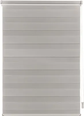 Produktbild von Doppelrollo auf Maß Klemmfix verspannt Farbe: Silber, Größe: B): 101-110  cm, L): 161-220 cm