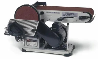 Produktbild von Kombi-Schleifer Bp-110, 150 mm Scheibe, 100x915 mm Schleifband, 0-90° einstellbar