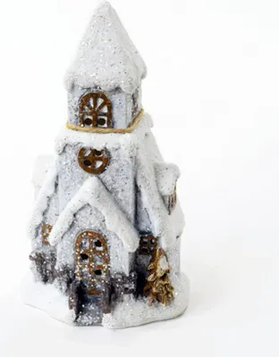 Produktbild von LED KIRCHE beleuchtet, 9x7,5x16,5 cm