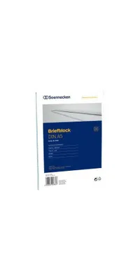 Produktbild von Soennecken Briefblock 2312 DIN A5 70g kariert 50Blatt weiß