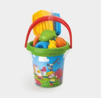Obrázek produktu pro Sada Na Pískoviště 7Dílná Sada Na Písek Hrabičky Lopatka Dětský Kyblík Na Stříkance Dětská Pumpa Na Zalévání Hračka Na Pískoviště Hračka Na Písek Plážová Hračka