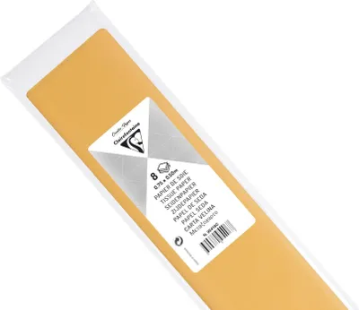 Obrázok produktu pre Clairefontaine 95416C Clairefontaine Seidenpapier, (B)500 x (H)750 mm, goldgelb