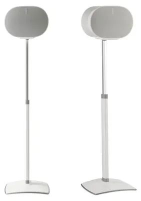 Image de SANUS Pied de sol réglable pour Sonos ERA 300 paire blanc