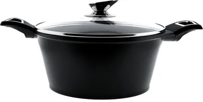 Produktbild von Kochtopf Kasserolle 20cm Kochgeschirr mit Antihaftbeschichtung Induktion schwarz