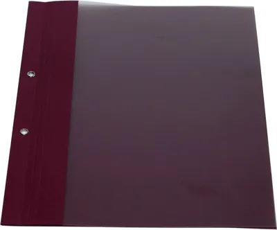 Produktbild von Berichtsmappe bordeaux 100er Pack 2 fach geöst silberne Öse mit Folie