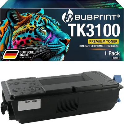 Immagine prodotto di Cartuccia toner compatibile con Kyocera TK-3100, colore nero, resa di 12.500 pagine