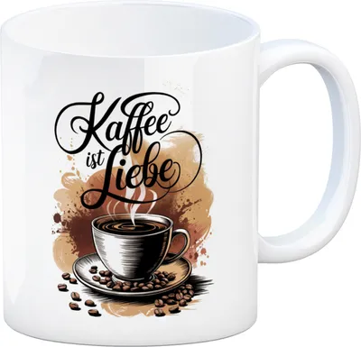 Produktbild von Kaffee ist Liebe Kaffeebecher für Kaffeeliebhaber