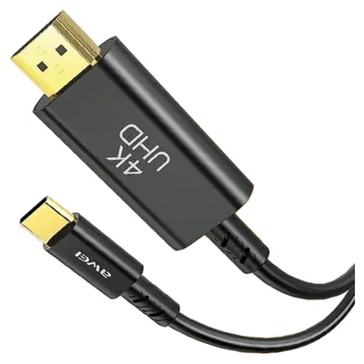 Obrázek produktu pro Awei Cl-212T Kabel Usb-C Na Hdmi 4K 30Hz Černá/Černá