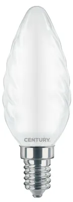 Obrázek produktu pro LED žárovka CENTURY, spirálovitá, saténová, 6 W, patice E14, 6000 K, 360° osvětlení