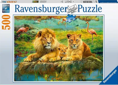Zdjęcie produktu dla Ravensburger Puzzle 500T. Lwy na sawannie