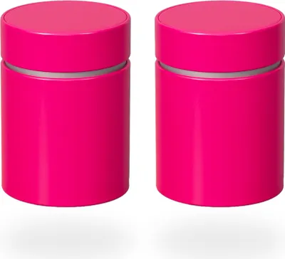 Produktbild von tea4chill Teedosen / Kaffeedosen / Vorratsdosen Set, 2 Dosen Linea je 100g, pink mit Stülpdeckel
