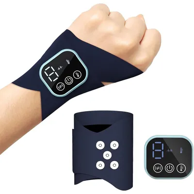 Produktbild von 9 Stufen EMS-Handgelenk-Massagegerät, abnehmbarer Massagekopf, wiederaufladbar, entspannt Hand, Handgelenk, Rücken & Unterarm, 240 g