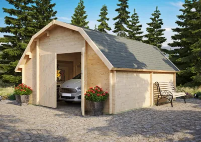 Produktbild von Fjordholz Holzgarage Modell Rhön 44