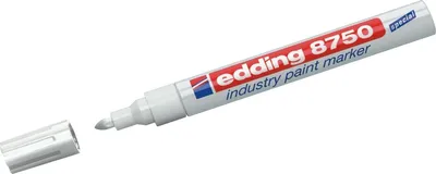 Productafbeelding van Edding - Paintmarker 8750 Industrie, 2-4 mm, wit | 10 stuks