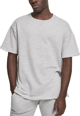Produktbild von Urban Classics TB2709 | Herringbone Terry Tee Herren T-Shirt - Farbe: lightgrey - Größe: L