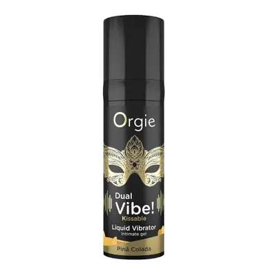 Obrázek produktu pro Orgie Dual Vibe! Wibrujący żel intymny Pina Colada, 15ml