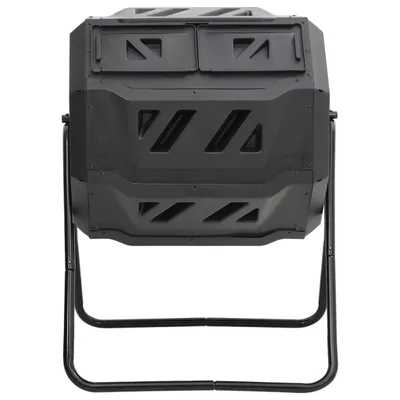 Image de vidaXL Composteur de jardin noir 73x64x95 cm 160 L
