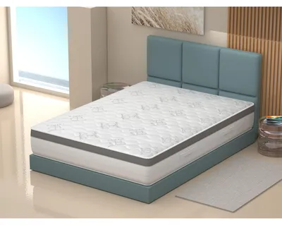 Produktbild von Matratze mit 5 Schichten, aus Viscoschaum, Schaumstoffmatratze, Komfortmatratze - 90x200x25 cm - 13 Unterstützungzonen