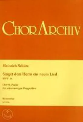 Produktbild von Singet dem Herrn ein neues Lied SWV 35, Singpartitur