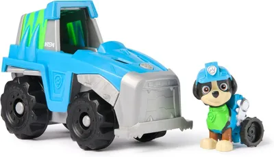 Image de PAW Patrol - Le véhicule dinosaure de Rex - Voiture de jeu avec figurine