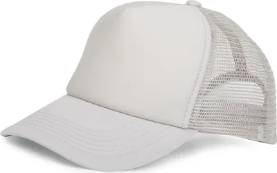 Produktbild von styleBREAKER Uni 5-Panel Trucker Cap mit Mesh-Einsatz | verstellbares Basecap mit Click Snap Verschluss | luftiges Netz Cap für Damen und Herren