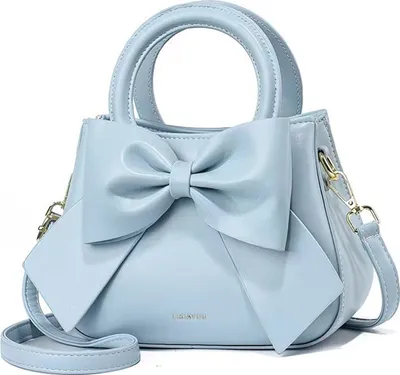 Produktbild von Crossbody Bag Damen, mit Top Carry Handle und Cute Bow Knot  Crossbody Purses und Handtaschen