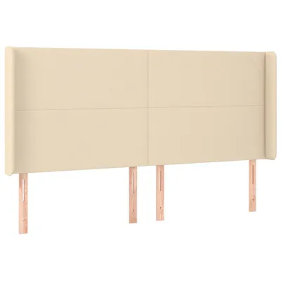 Produktbild von Kopfteil mit Ohren Creme 203x16x118/128 cm Stoff