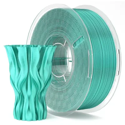 Produktbild von ELEGOO SILK PLA -1.75mm-1KG-Cardboard Spool-Silk Mint Green