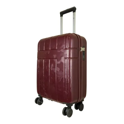 Produktbild von Kleiner ABS Handgepäck Reisekoffer Camo 55cm Hartschale Trolley Größe S rotbraun