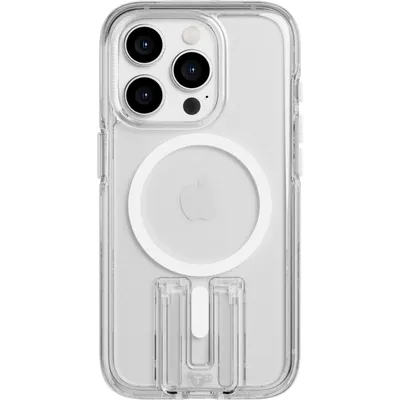 Image de Tech21 EvoCrystal Kick Case MagSafe pour iPhone 15 Pro Blanc