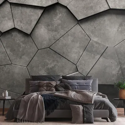 Produktbild von A.S. Creation Livingwalls Fototapete The Wall III 399241 Eine Rolle Ein Motiv 371 x 280 cm Schwarz Grau