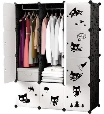 Image de Armoire minimaliste pour chambre d'enfant ou chambre à coucher