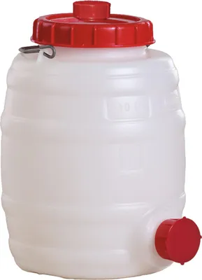 Produktbild von Fass 10l PE weiß 1 Tragebügel Einfüllöffnung-D.120mm GRAF