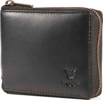 Produktbild von MATADOR BADALONA Damen Herren Leder Geldbörse RFID Vintage Schwarz