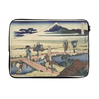 Produktbild von MuchoWow® Laptop Hülle 14 ZollNakahara in der Provinz Sagami - Gemälde von Katsushika Hokusai Laptoptasche - Laptoptasche - Stoßsicher - Schutzhaube