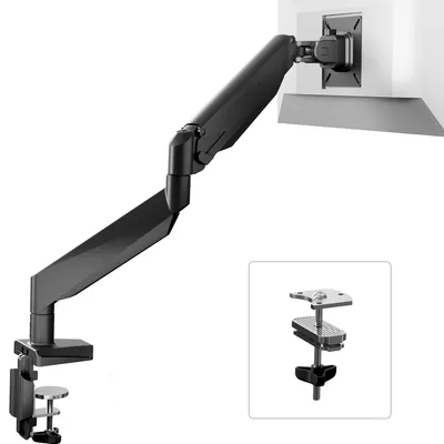 Image de Support d'écran FLEXISPOT MA5 17-39 pouces pour 1 écran, charge maximale 3-12 kg, rotation à 360° et inclinaison de -90° à +15°, montage simple en 3 étapes