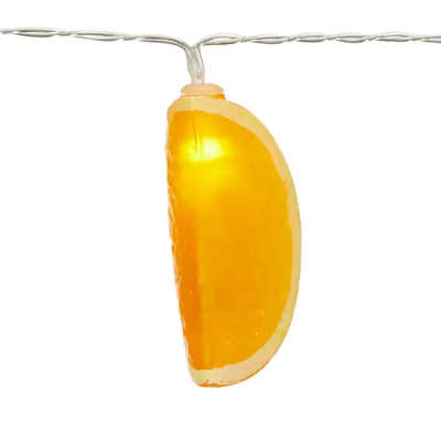 Produktbild von LED 10er Lichterkette Orange Batteriebetrieb Obst