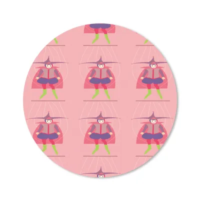 Produktbild von MuchoWow® Mauspad Mousepad Karneval - Schnittmuster - Joker 40x40 cm - Mousepads - Maus Mat - Pad - Mausunterlage - Schreibtisch Accessoires