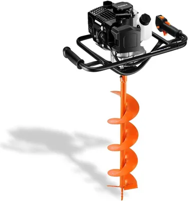 Produktbild von FUXTEC Benzin Erdbohrer FX-EB143ECO, Erdlochbohrer inkl. 2 Bohraufsätzen, 42,7 cm³, 100/150 mm Bohrer, Fliehkraftkupplung, ergonomisch, 8.5 kg