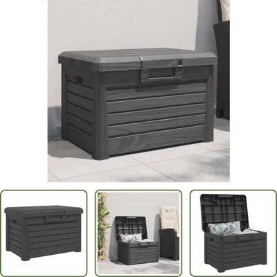 Obrázek produktu pro The Living Store Outdoor-Kissenbox Anthrazit 73x50,5x46,5 cm Polypropylen