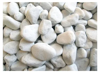 Produktbild von 10 kg Dekosteine weiß 25-40 mm wählbar auch 1 kg - 5 kg - 20 kg