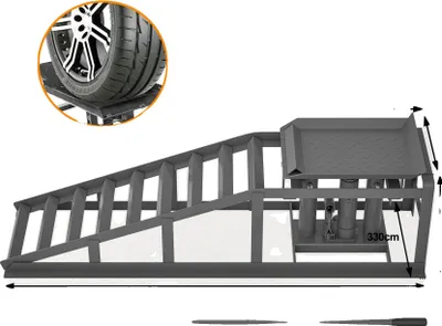 Image de Rampe pour remorque automobile, hauteur réglable, capacité de charge élevée, GRIS