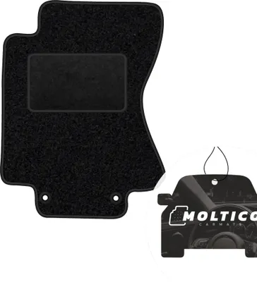 Produktbild von moto-MOLTICO Fahrer Fußmatte Auto Velours Fahrerseite Autoteppiche Schwarz Fahrermatte 1-teilig passend für Jaguar S-type 1999-2007