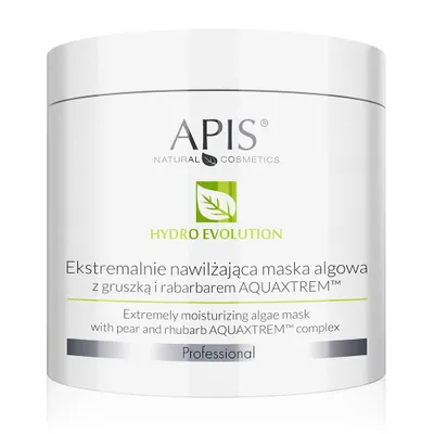 Zdjęcie produktu dla Apis - Hydro Evolution - Ekstremalnie nawilżająca maska do twarzy algowa z gruszką i rabarbarem AQUAXTREM TM 200g