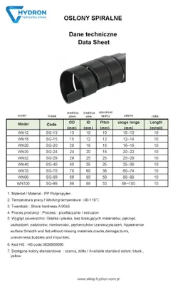 Produktbild von WN60 50-60mm schwarze Spiralschlauchabdeckung