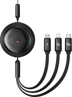 Produktbild von Baseus Free2Draw USB-Kabel 1,1 m USB C USB C/Micro-USB B/Blitz Schwarz