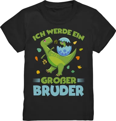 Produktbild von Dino zukünftiger Großer Bruder T-Shirt – Black / 134/146 (9-11)