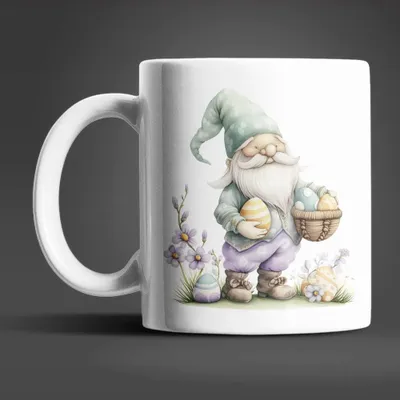 Produktbild von Gnom Ostern Ostereier Keramik Kaffeetasse Teetasse Tasse Geschenkidee