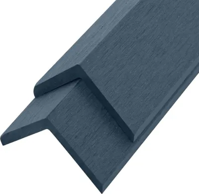 Produktbild von HOME DELUXE - WPC Abschlussleiste FINEA - Farbe Anthrazit, 10 Stück - 110 x 4,5 x 4,5 cm I Abschlussprofil Abdeckleiste Abschlussschiene