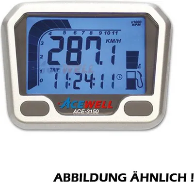 Produktbild von Multifunktionelles Digitalinstrument, schwarz, Tacho-Drehzahlmesser-Uhr-Tankanzeige
